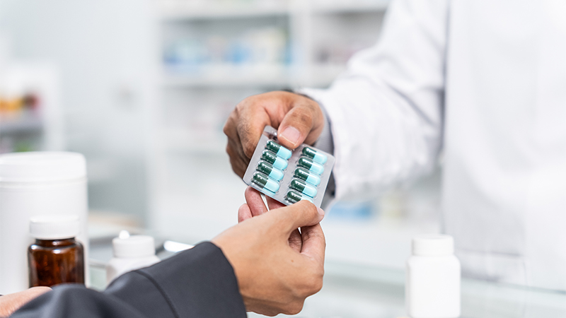 pharmacist customer medicine