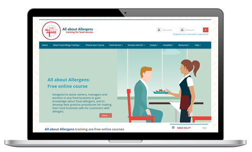 All about Allergens online training website