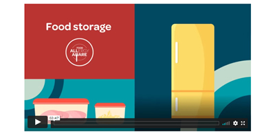Food allergy video - Food storage