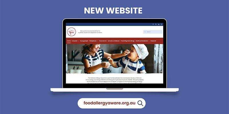New Food Allergy Aware website